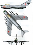 Силуэт МиГ-17