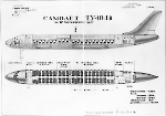 Компоновка салона Ту-104