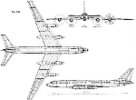 Чертеж Ту-114