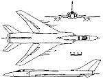Чертеж проекта самолета Ту-138