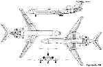 Чертеж Ту-154