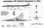 Чертеж самолета Ту-244