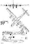 Чертеж бомбардировщика Ту-4
