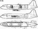 Компоновка салона Ил-12Д