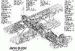 Компоновочная схема Avia B-534