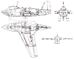 Компоновочная схема Messerschmitt Me.263