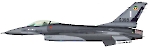 Силуэт истребителя F-16A