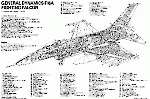 Компоновка General Dynamics F-16A