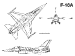 Чертеж Lockheed Martin F-16A