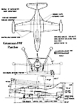 Чертеж F9F Panther.