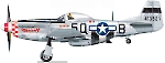 Силуэт North American P-51 D-5-NA MUSTANG