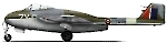 Силуэт Havilland DH.100 Vampire