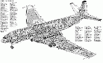 Компоновочная схема Havilland DH.106 Comet 1