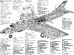 Компоновочная схема Hawker Hunter FGA.9