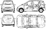 Чертеж Mercedes-Benz w168