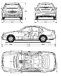 Чертеж Mercedes-Benz w211