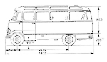 Чертеж Mercedes-Benz O319