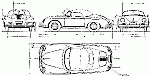 Чертеж Porsche 356
