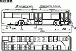 Чертеж автобуса МАЗ-1035