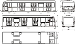 Чертеж перронного автобуса МАЗ-171