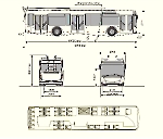 Чертеж троллейбуса МАЗ-203Т