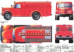 Чертеж пожарной машины АЦ-45ЦА на базе МАЗ-205
