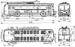 Чертеж троллейбуса ЗиУ-5