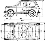 Чертеж ВАЗ-2121