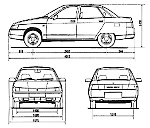 Чертеж Lada-110