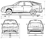 Чертеж Lada 112