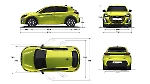 Чертеж Peugeot 208 (2020 г)