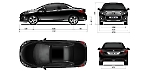 Чертеж Peugeot 308 CC