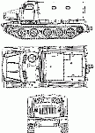Чертеж артиллерийского тягача АТ-Т