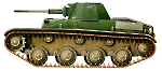 Силуэт легкого танка Т-60 образца 1941 года