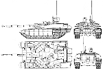 Чертеж танка Т-90