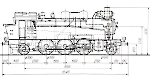 Чертеж паровоза Sächsische XIV HT