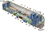 Компоновка головного вагона ЭР-2 с плоской кабиной