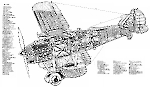Компоновка самолета FIAT CR.32