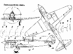 Чертеж фронтового истребителя И-110