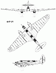 Чертеж Ми-3 (АНТ-21)