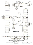 Чертеж истребителя И-4 (АНТ-5)