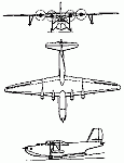 Чертеж  самолета МТБ-2 (АНТ-44)