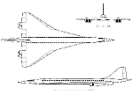 Чертеж самолета Ту-244