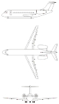 Чертеж самолета Ту-324