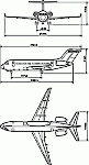 Чертеж самолета Ту-334