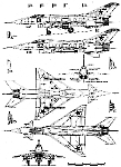Чертеж истребителя Е-8