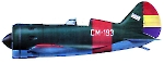 Силуэт истребителя И-16 тип 10