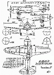 Чертеж истребителя И-185 М-71