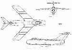 Чертеж Ла-176