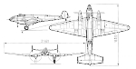 Чертеж самолета Ер-2